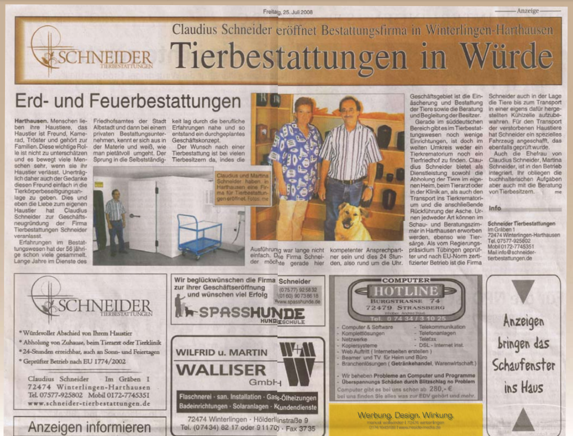 Zollernalbkurier 25.Juli 2008